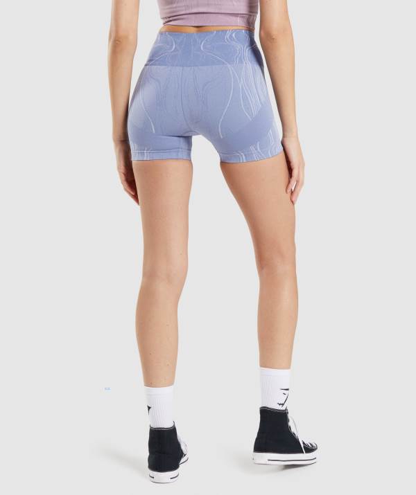 Damske Šortky Gymshark Mercury Seamless Modre | UT8760319